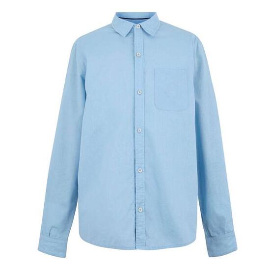 Heren Loran Shirt Met Lange Mouwen (Chambray Blauw)