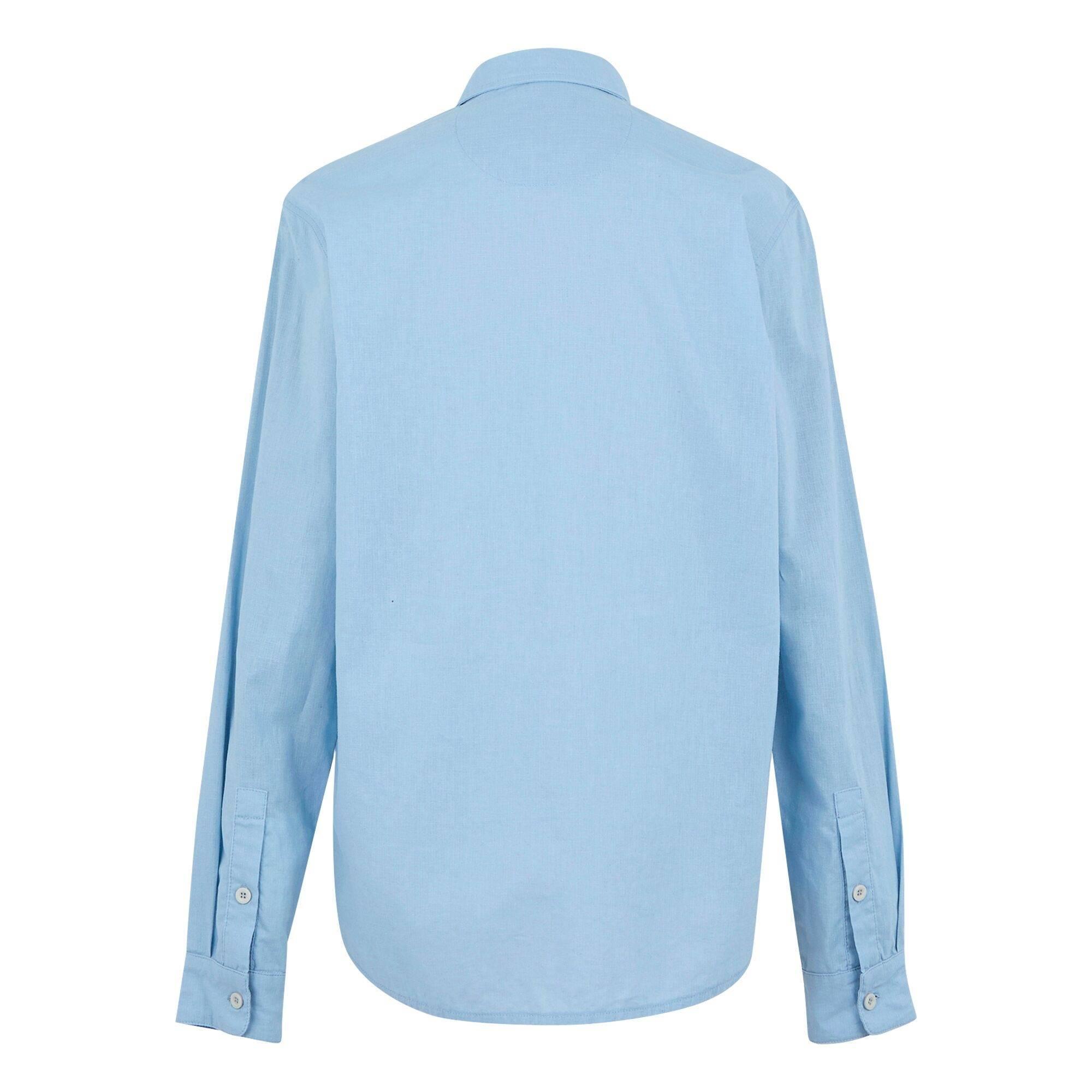 Camicia Manica Lunga Uomo Regatta Loran Blu Chambray 2/5