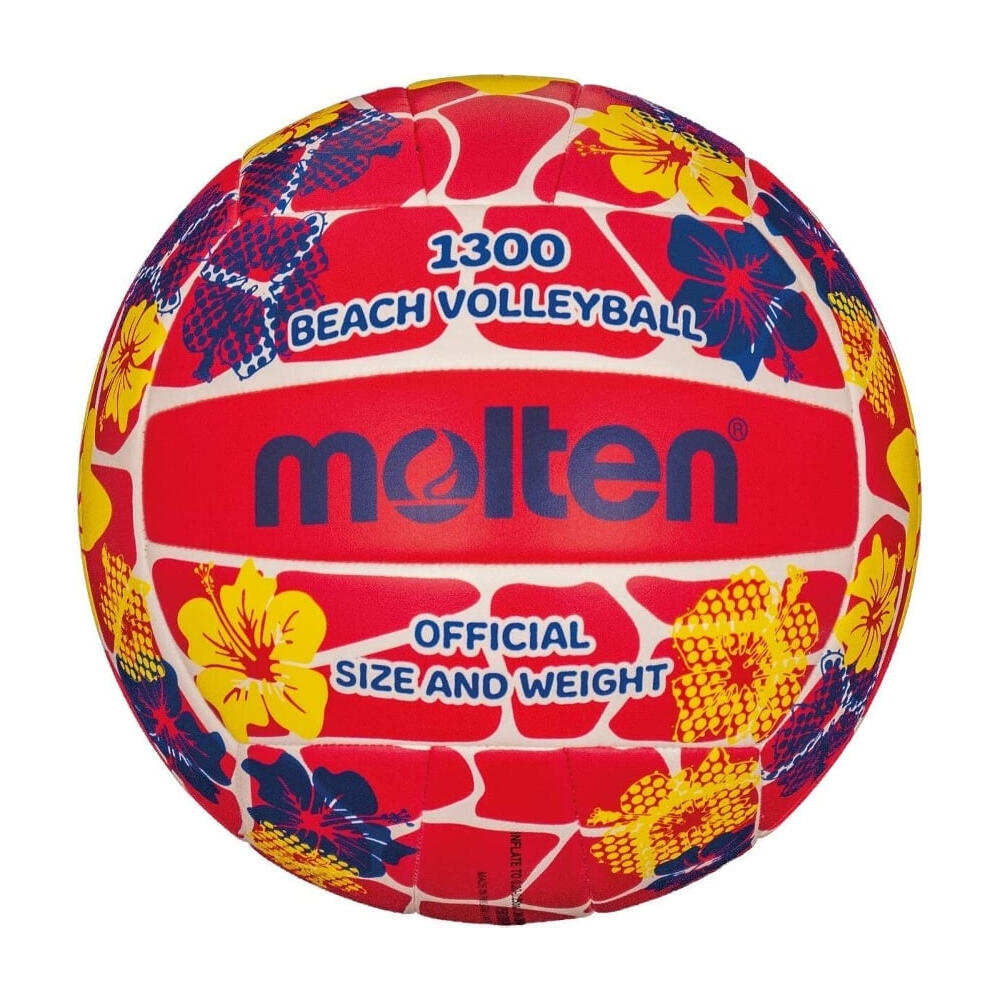 Molten - Ballon De Volleyball (rouge Feu / Jaune / Bleu / Blanc) - Ballon De Volley - Bleu|jaune|rouge - 5 - Decathlon
