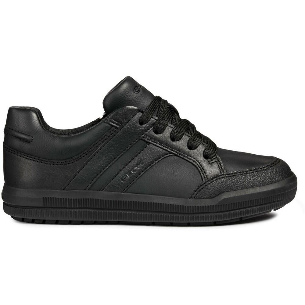 J Arzach B. D Leather Lace Up Trainer (Black) 4/4