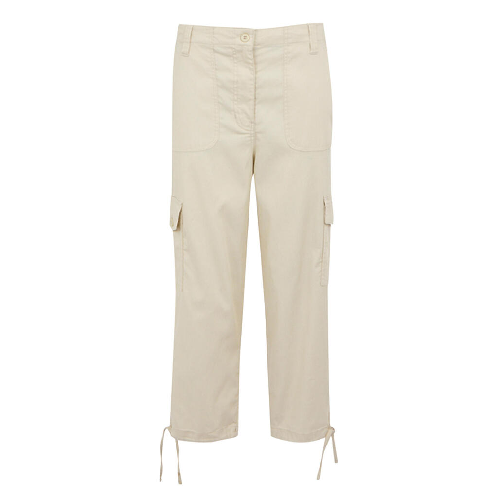 Womens/Ladies Shorebella Capri Trousers (Light Vanilla)