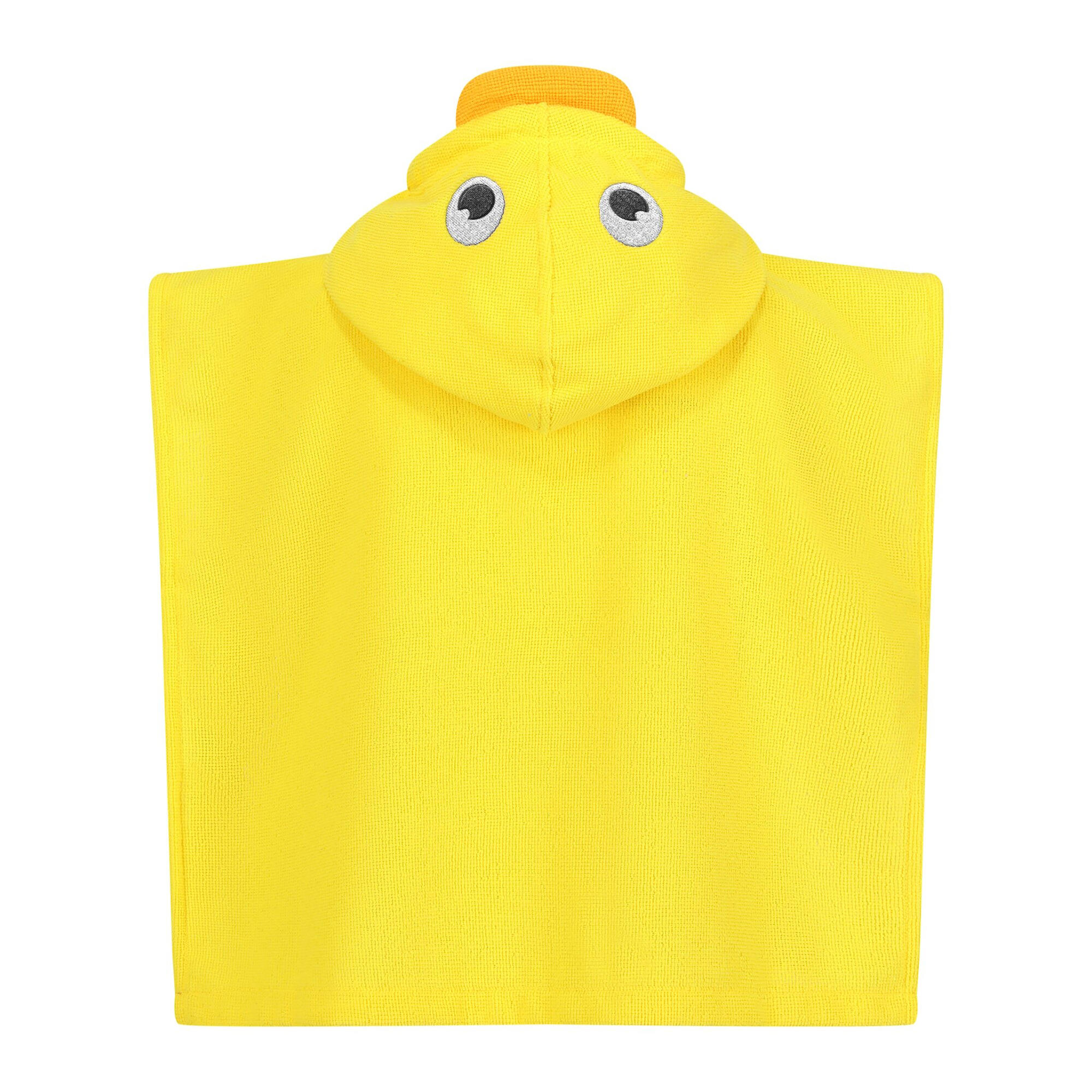 Childrens/Kids Pebbles The Duck Hooded Towel (Sunbeam) 2/5