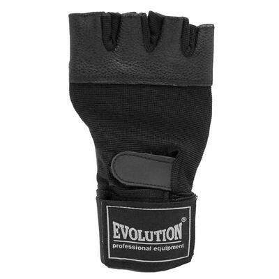 FR11 Guanti Senza Dita Standard Pelle Fitness Adulto Unisex Evolution FR-11 Nero