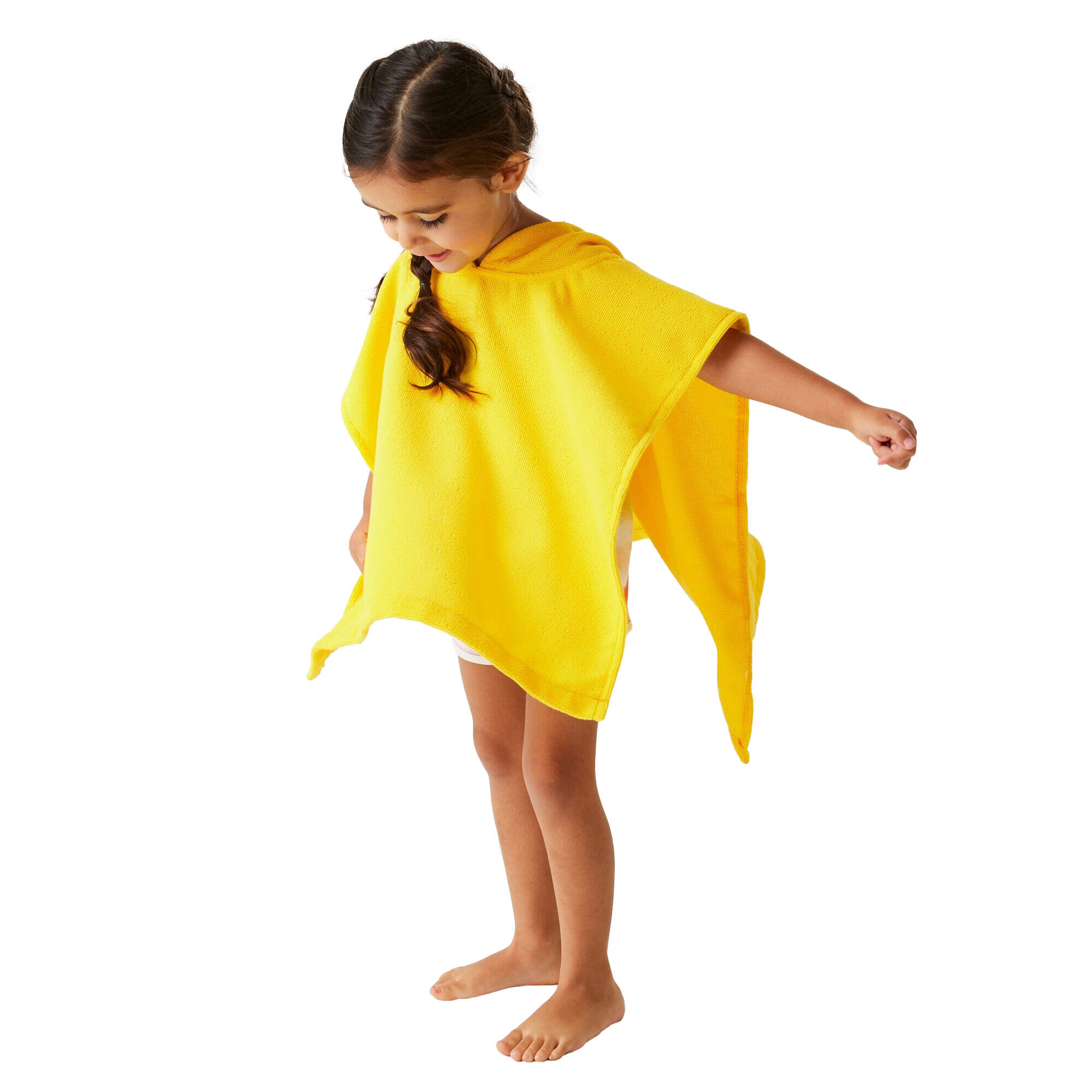 Childrens/Kids Pebbles The Duck Hooded Towel (Sunbeam) 4/5