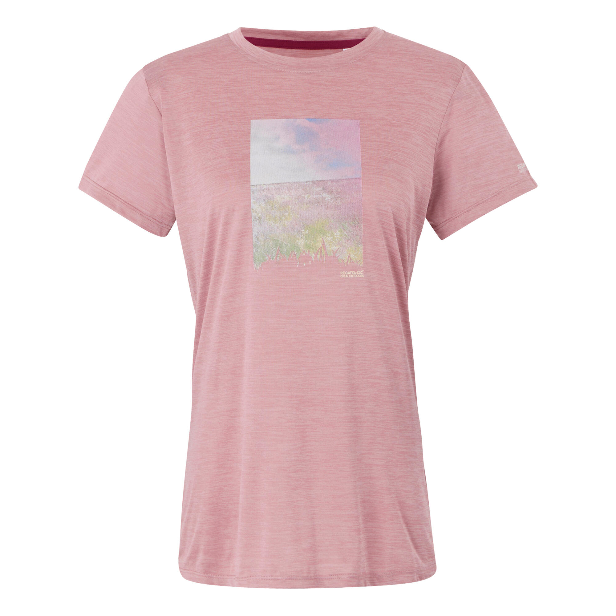 REGATTA Womens/Ladies Fingal IX Meadow Marl TShirt (Lilas Marl)