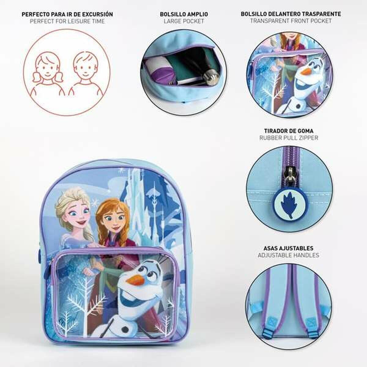 Zaino Scuola Frozen Azzurro 4/5