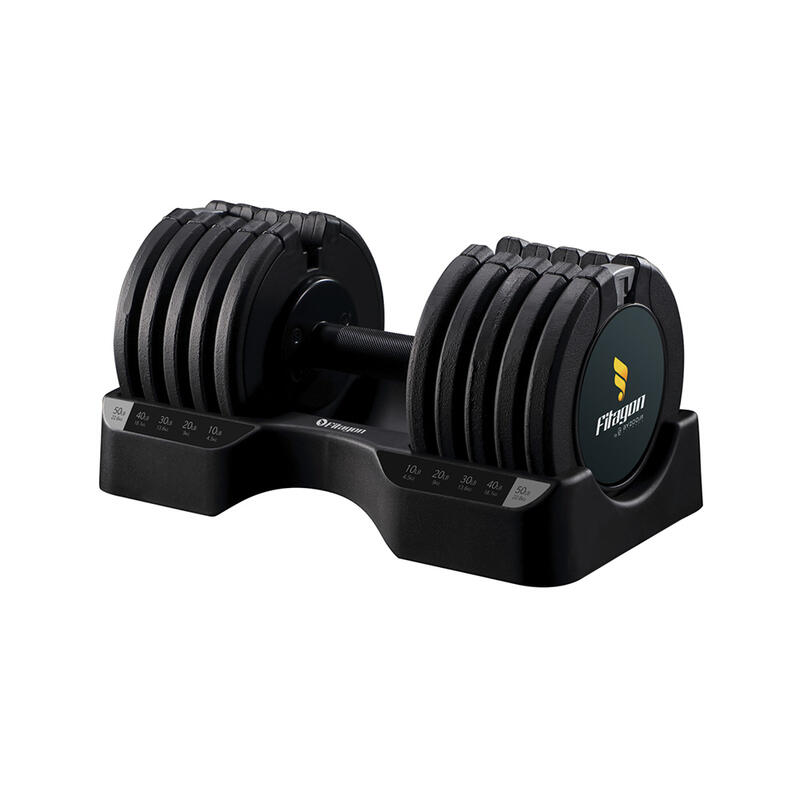 Fitagon Verstellbare Kurzhantel Flex 4.5-22.6kg (Schwarz)