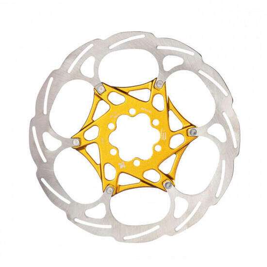 Disco freno Formula 2 pezzi 6 fori oro/argento 160/180/203 mm