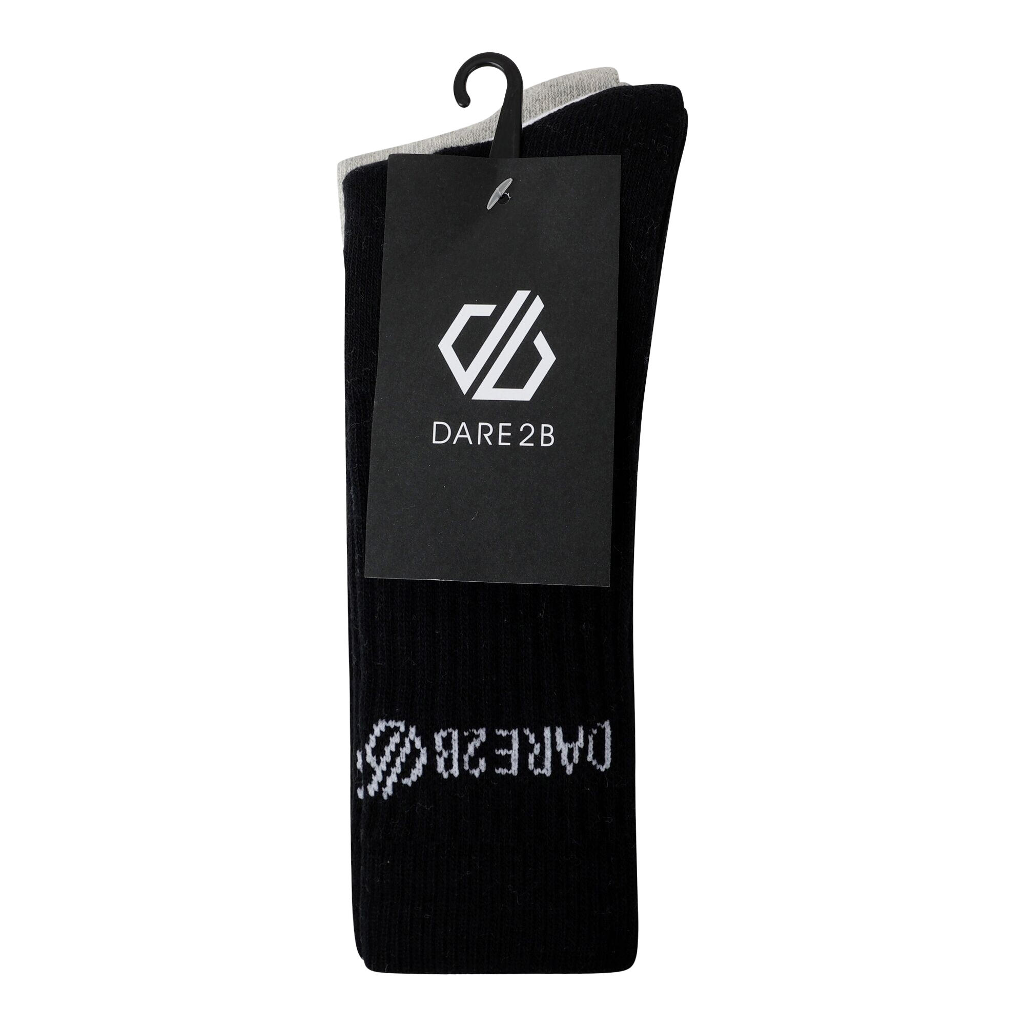 Chaussettes Avec Logo Contrasté Adulte (Noir / Blanc / Gris Chiné) 3/4
