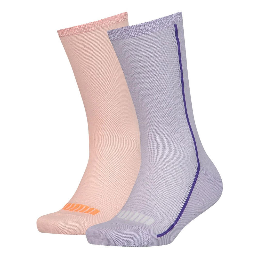 Meias Malha 907628 (Conjunto de 2) Criança Roxo / Pêssego