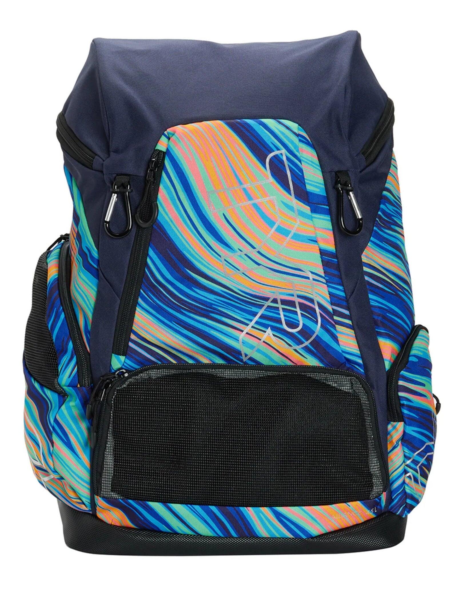 TYR Alliance Riptidal 45L Limited Edition Backpack - Teal/Orange 3/4