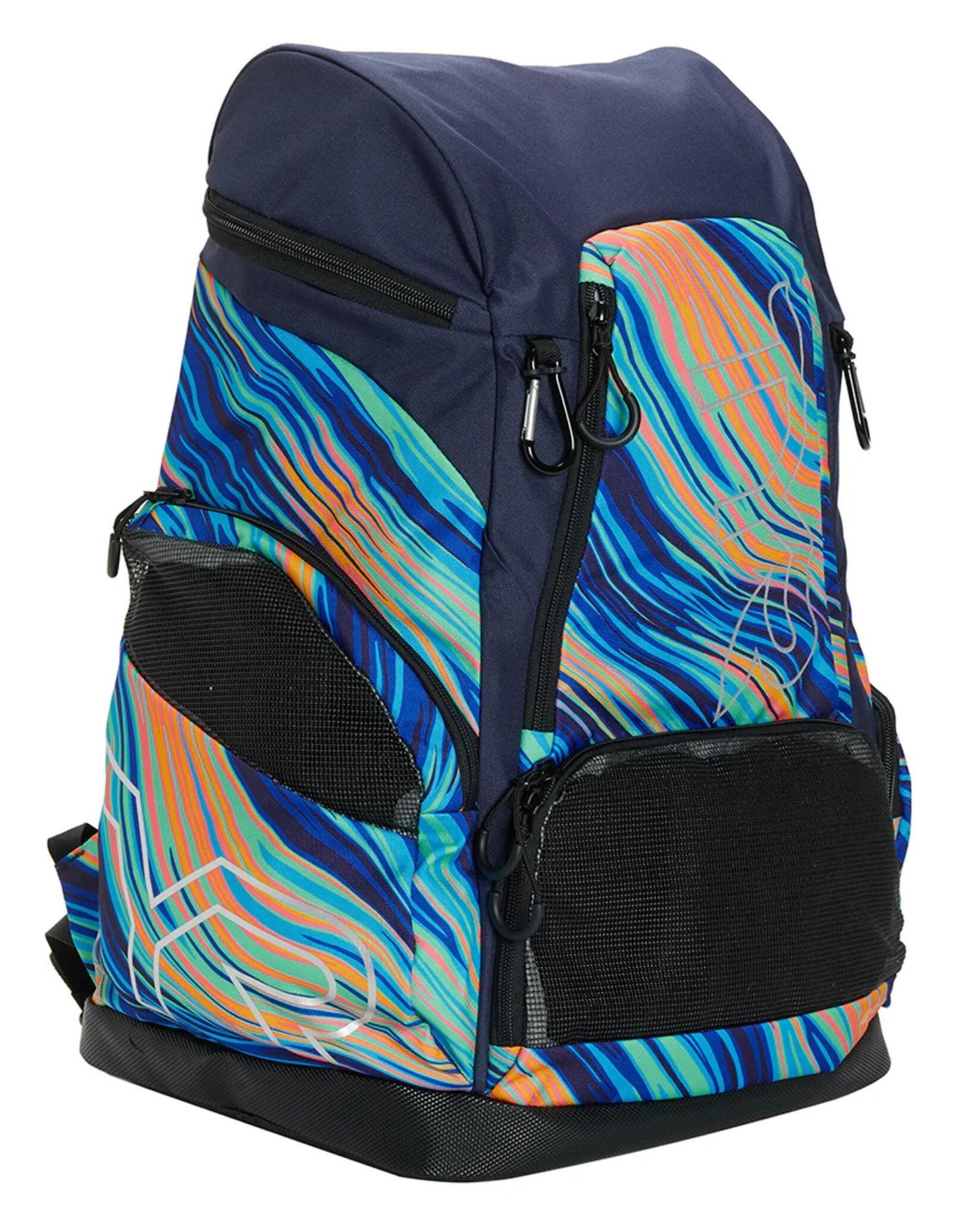 TYR Alliance Riptidal 45L Limited Edition Backpack - Teal/Orange 2/4