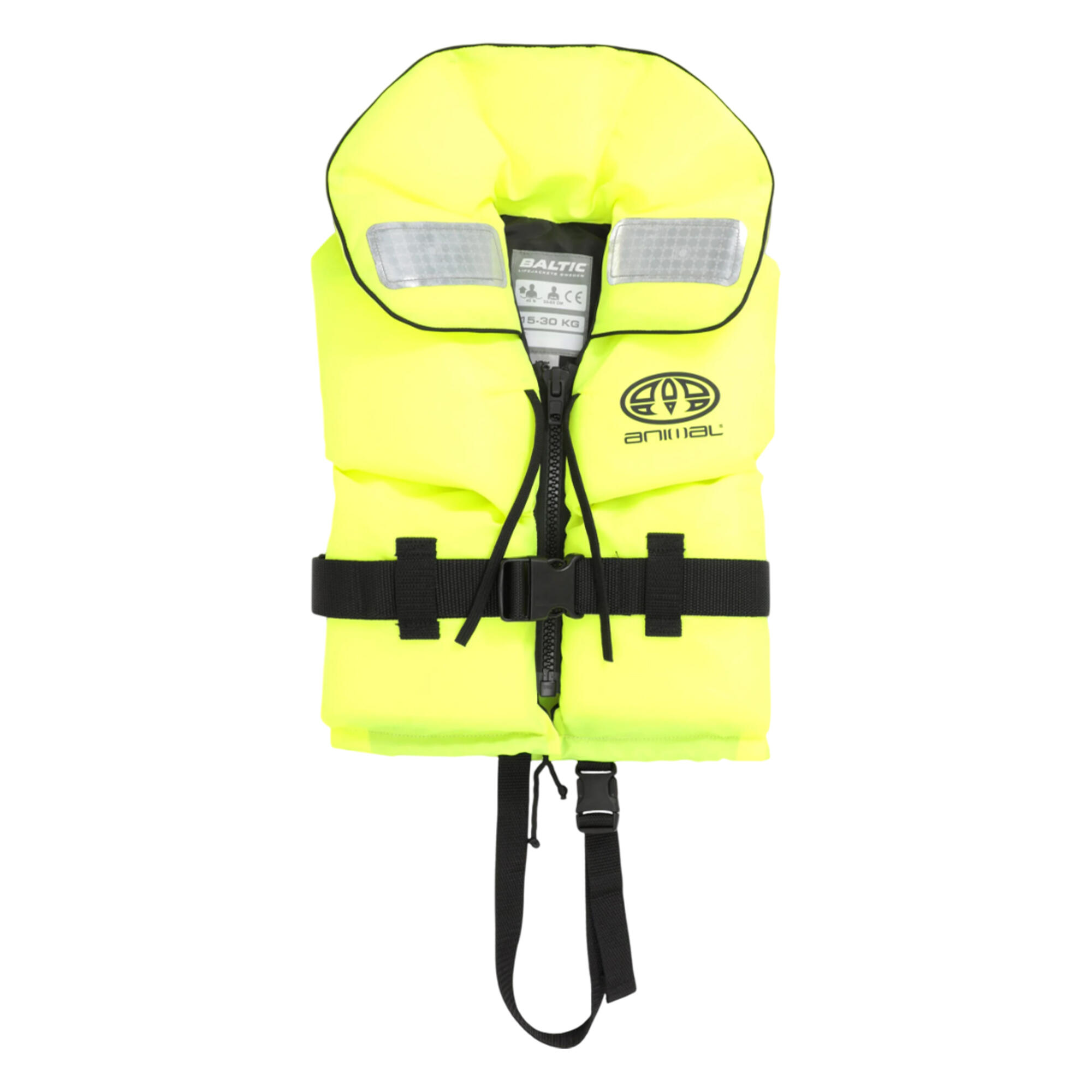 ANIMAL Childrens/Kids Split Front Life Jacket (Yellow)