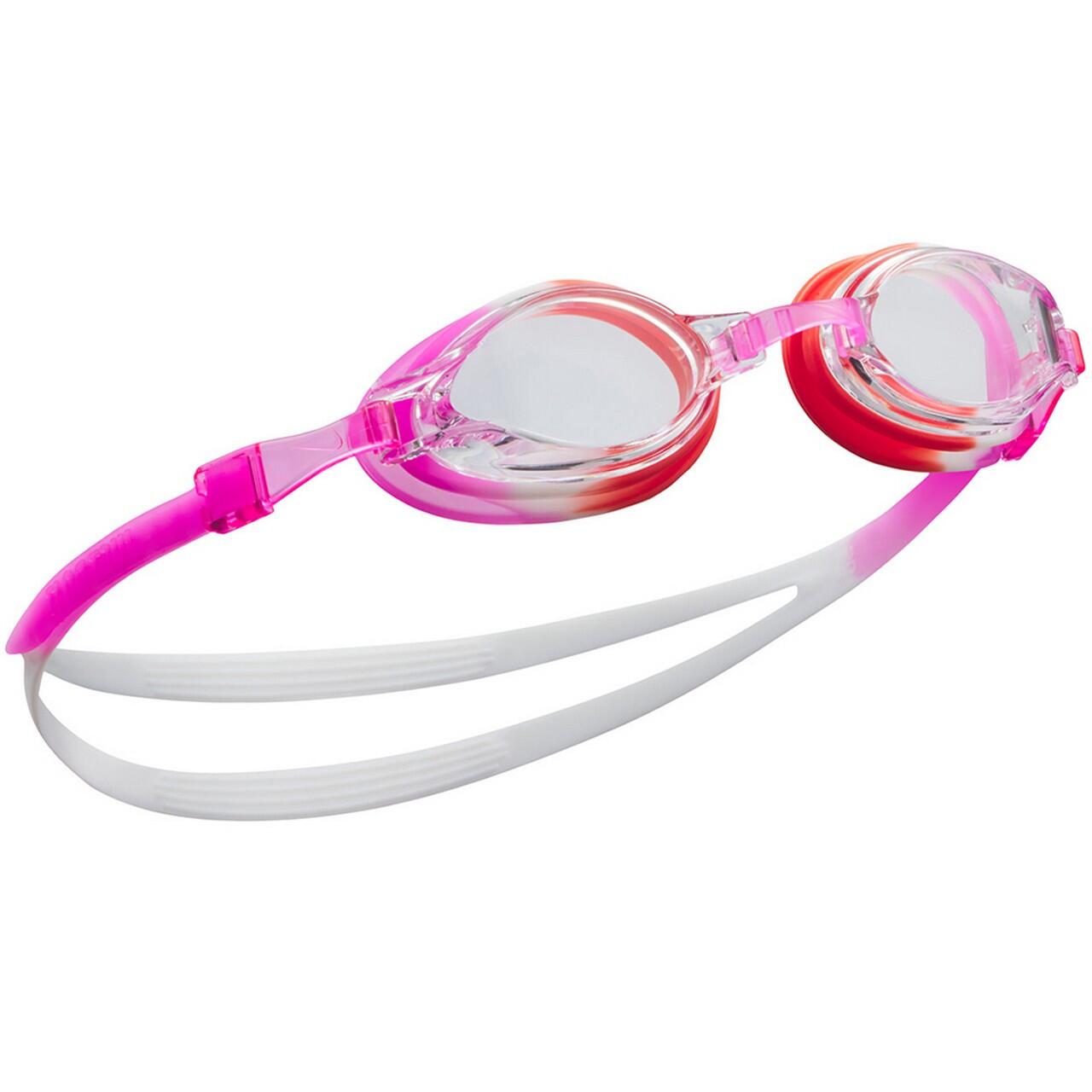 Schwimmbrille Chrom für Kinder Pink/Weiß/Rot 2/5