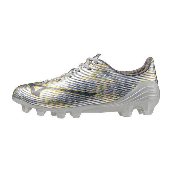Buty piłkarskie dziecięce Mizuno α II Select Jr Md galaxy silver/8605 c/gold