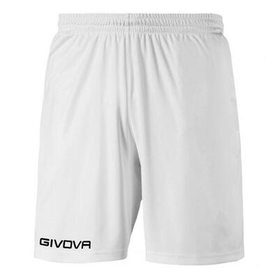 Heren capo geborduurd logo shorts (wit)