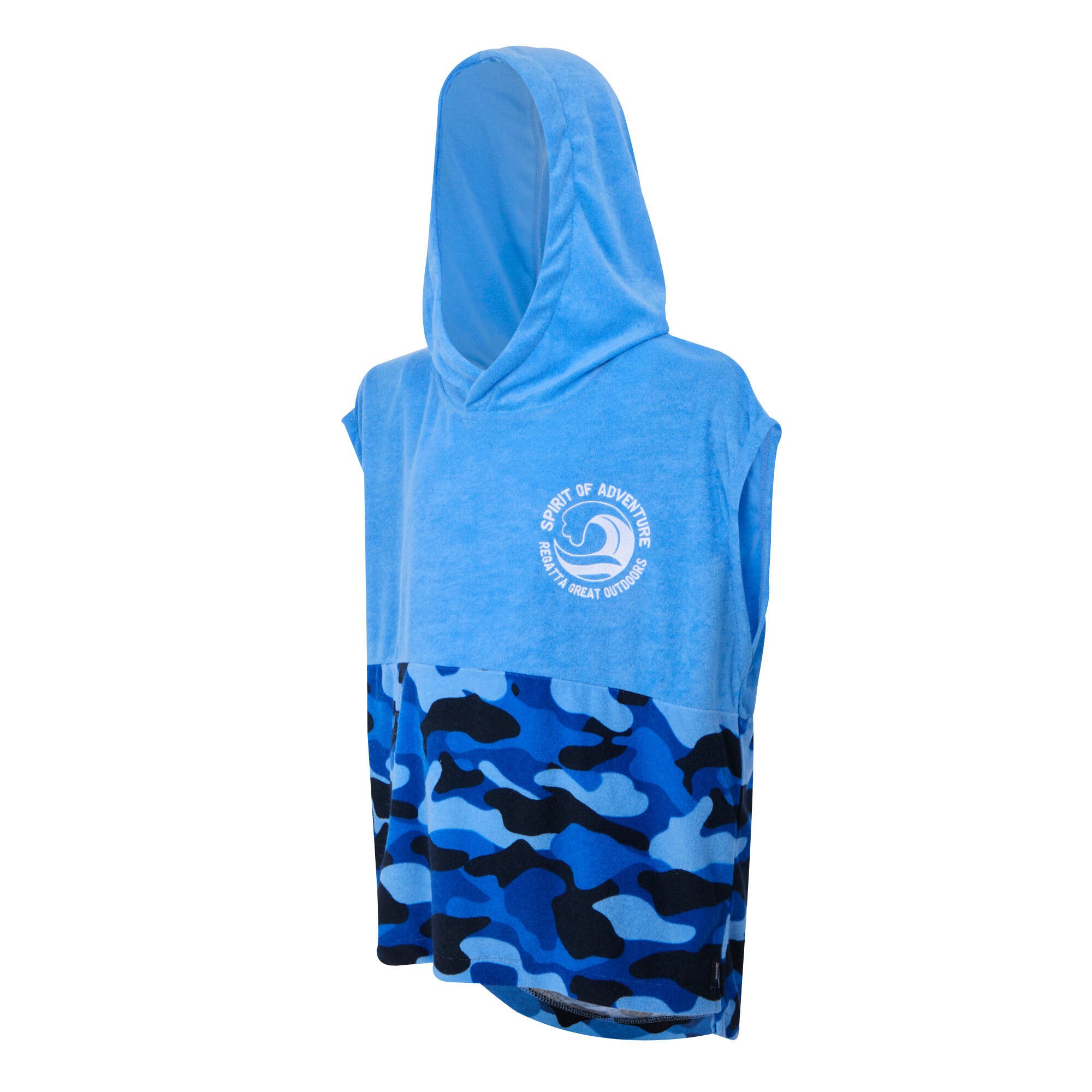 Poncho De Bain Enfant (Bleu Clair) 3/5