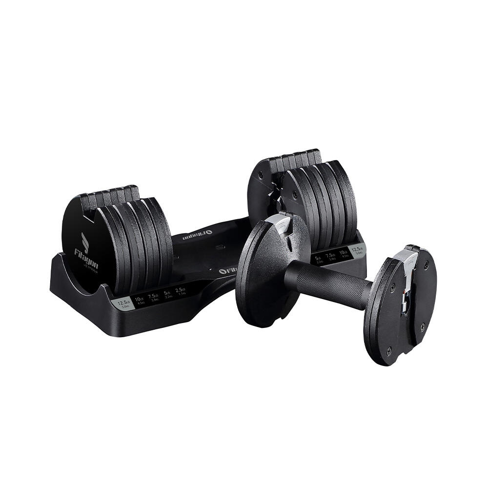 Fitagon Verstellbare Kurzhantel Flex 1.1-5.6kg (Schwarz) 2/3