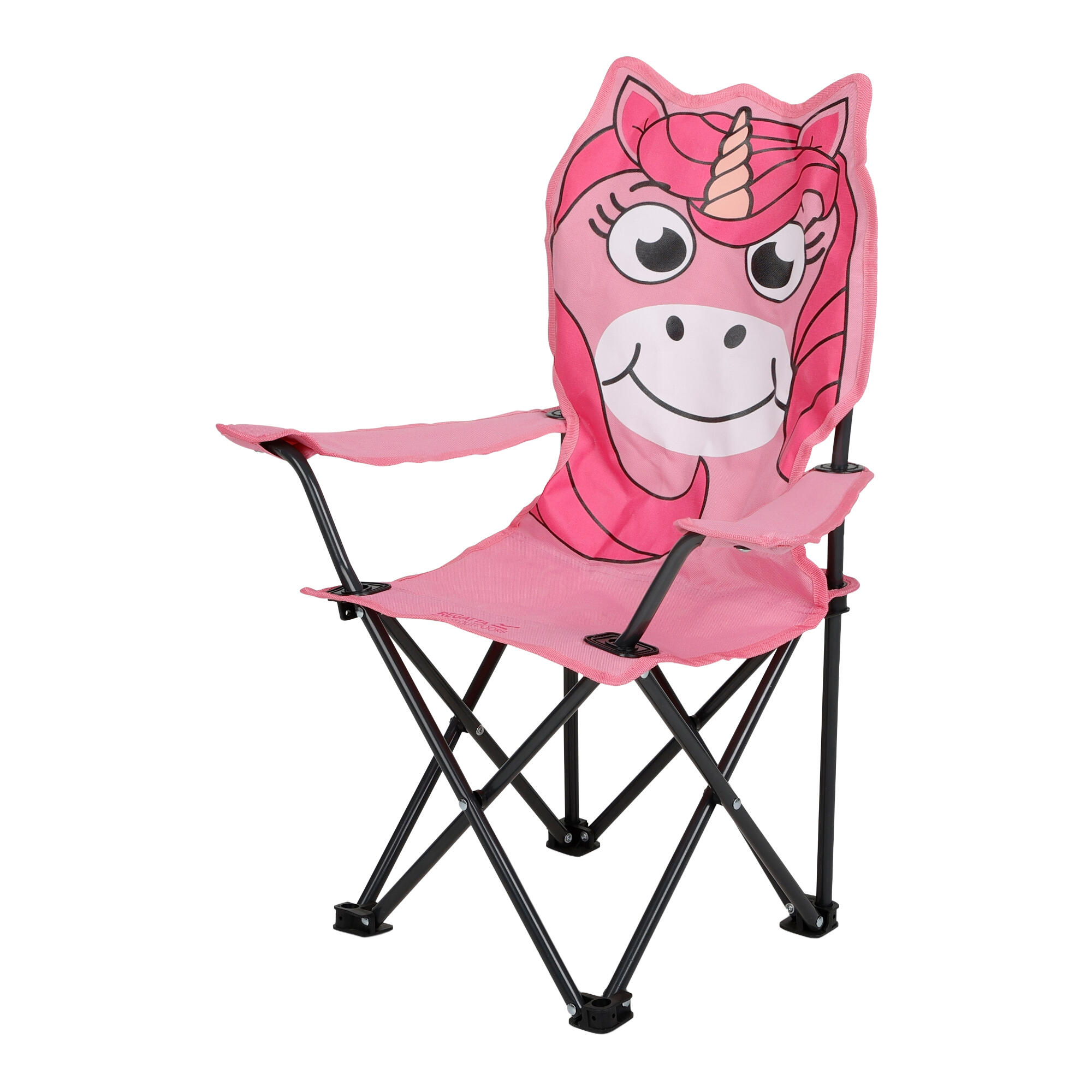 Childrens/Kids Luna The Unicorn Folding Chair (Sweet Pink) 1/5