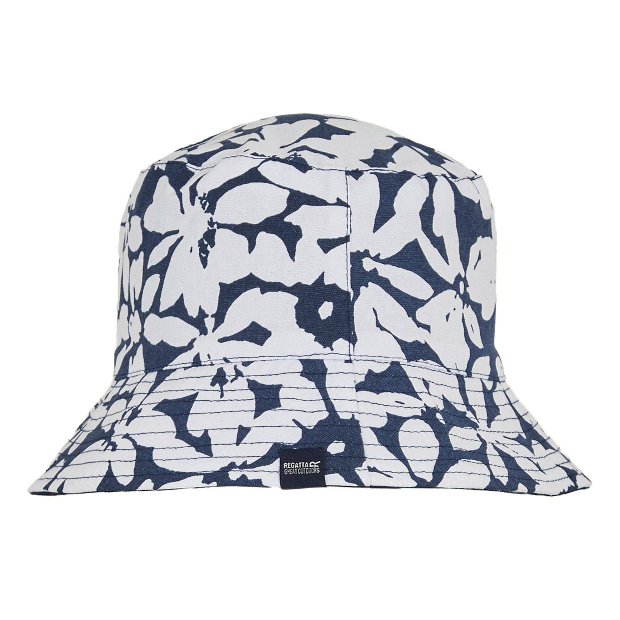 REGATTA Womens/Ladies Abstract Floral Reversible Bucket Hat (Navy)