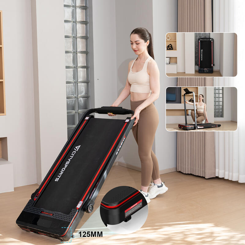 Składana bieżnia o nachyleniu 7,7%, 1400 W, WP3, 1-12 km/h, APP, Bluetooth