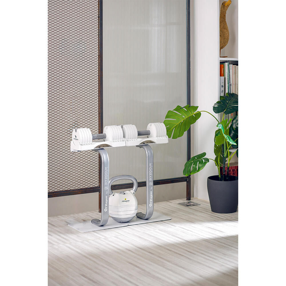 Fitagon Hantelständer Flex für 5.6kg und 12.5kg Weiss 3/4