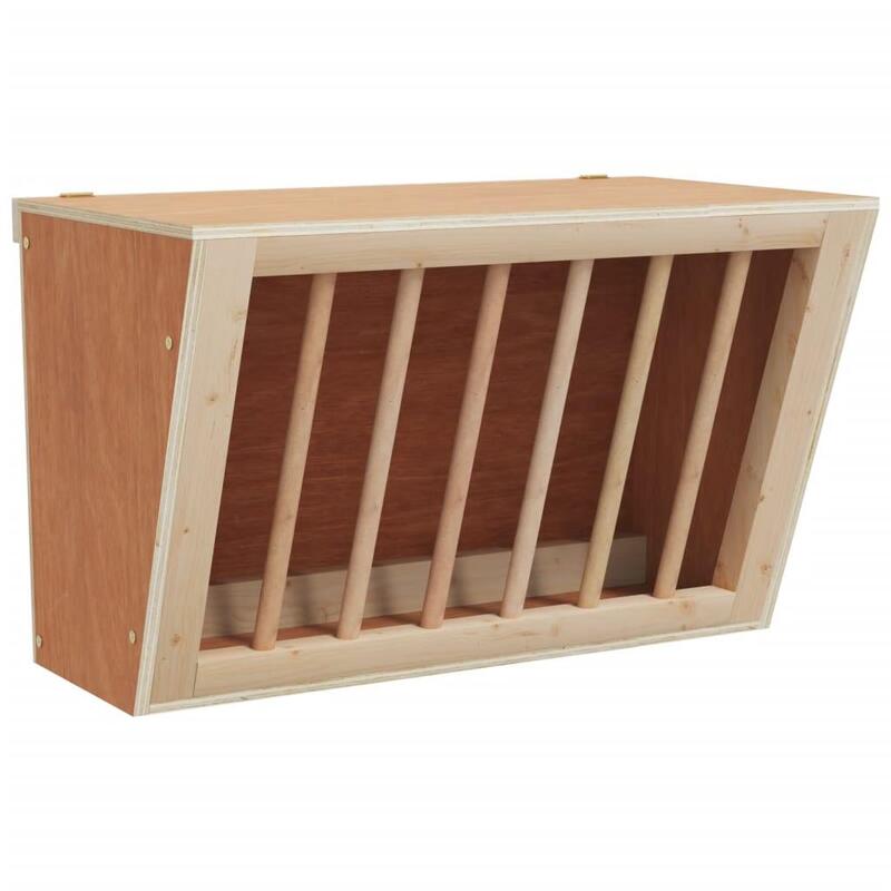 VidaXL Hooiruif pour lapins – Bois de pin massif 37x18.5x23 cm