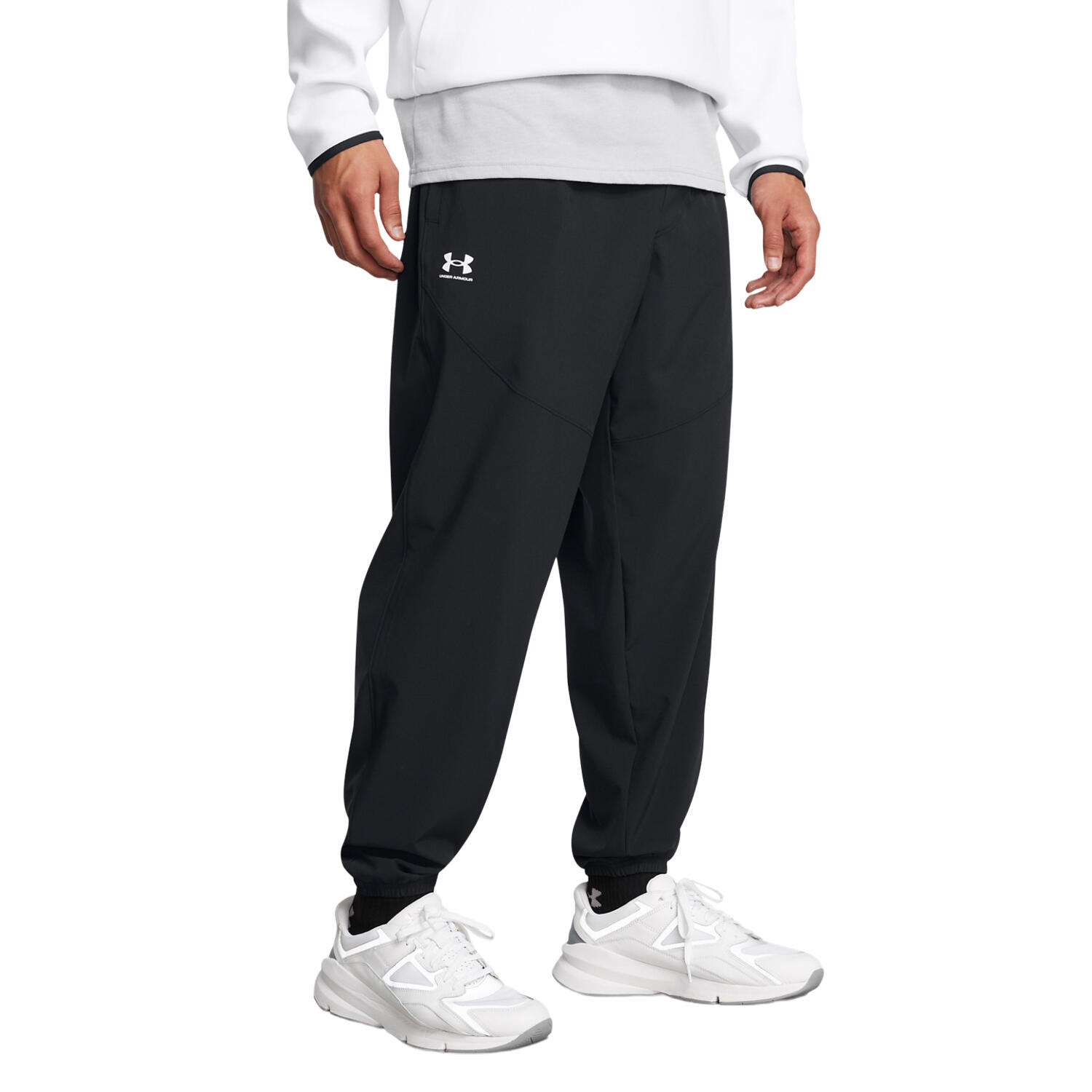 Pantaloni Da Jogging Uomo Under Armour Vibe Nero Bianco 3/3