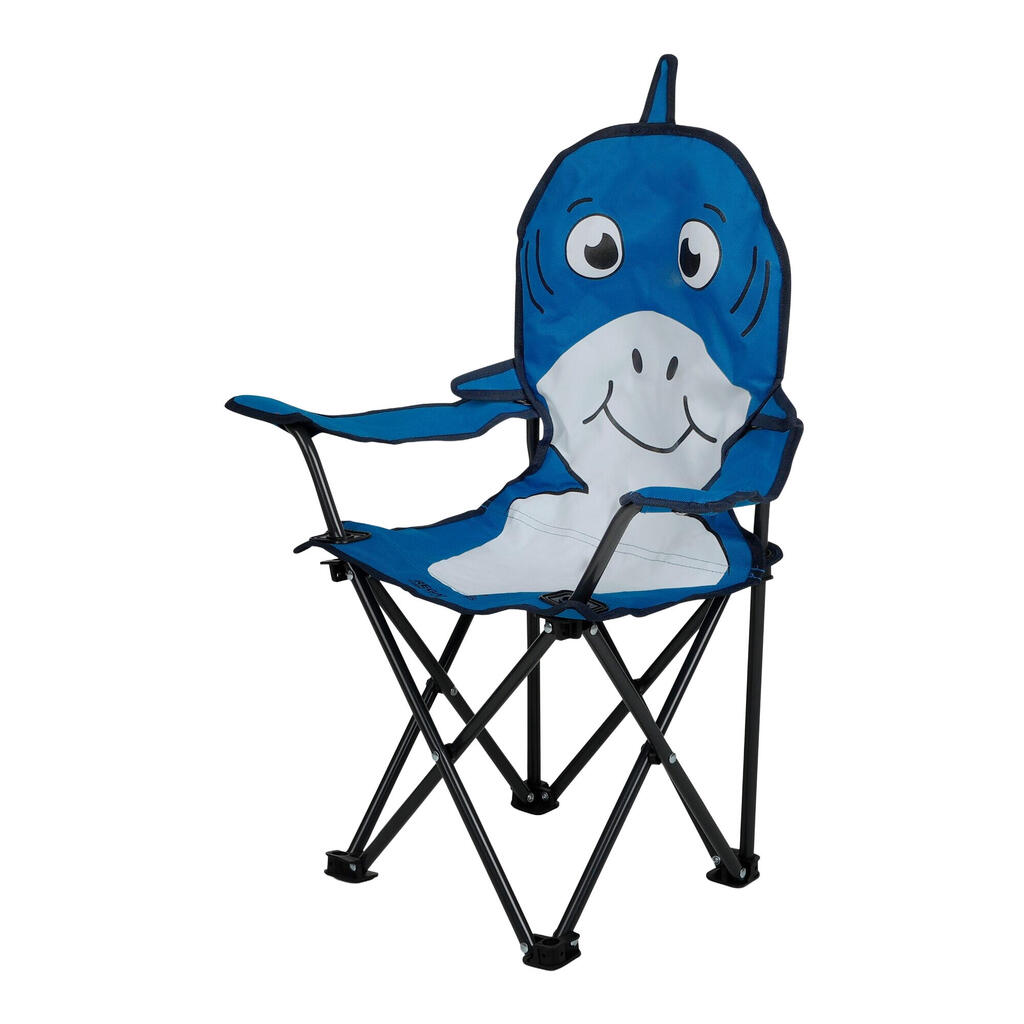 Childrens/Kids Bubbles The Shark Folding Chair (Hawaiian Blue)