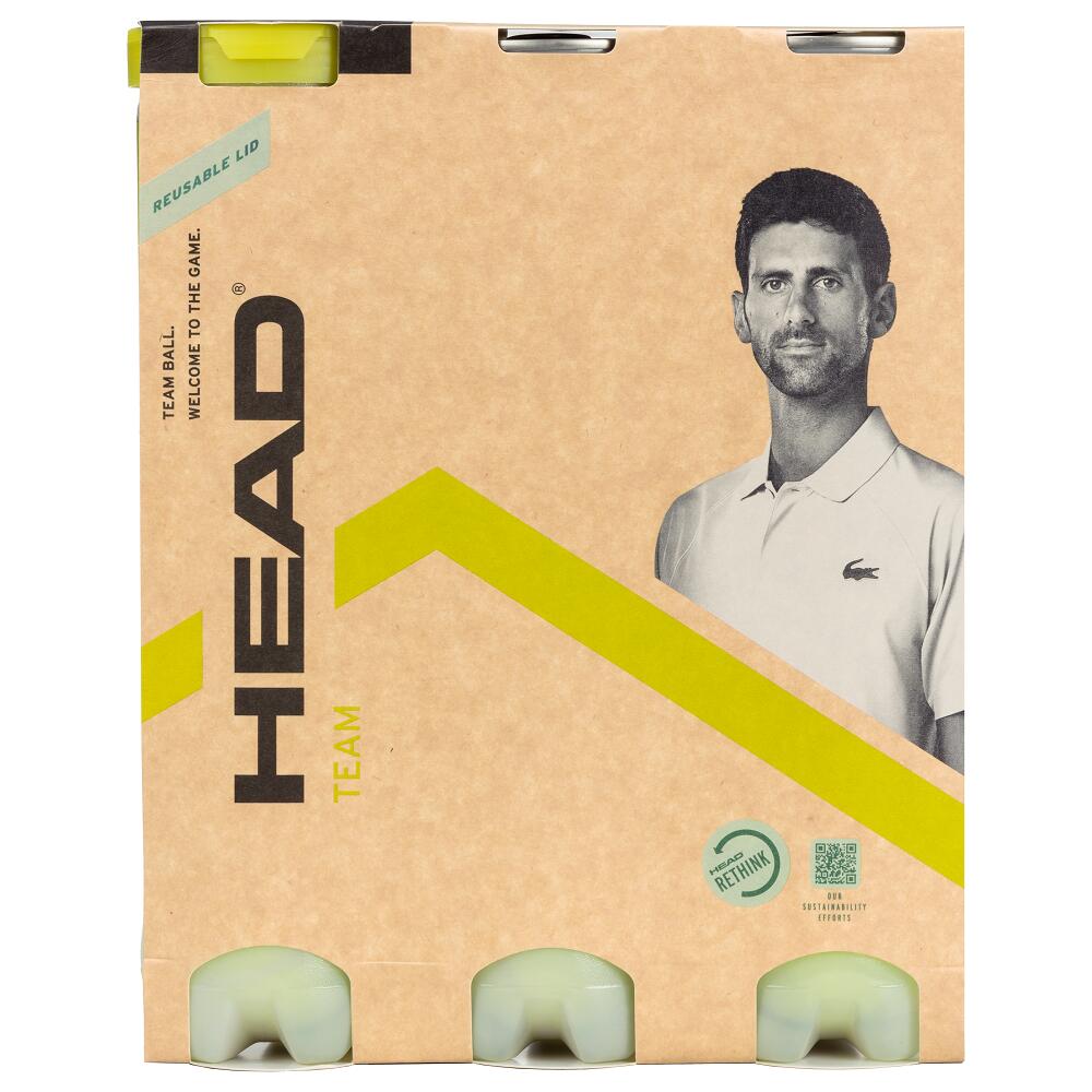 HEAD HEAD Team Tennis Balls - 1 Dozen Balls