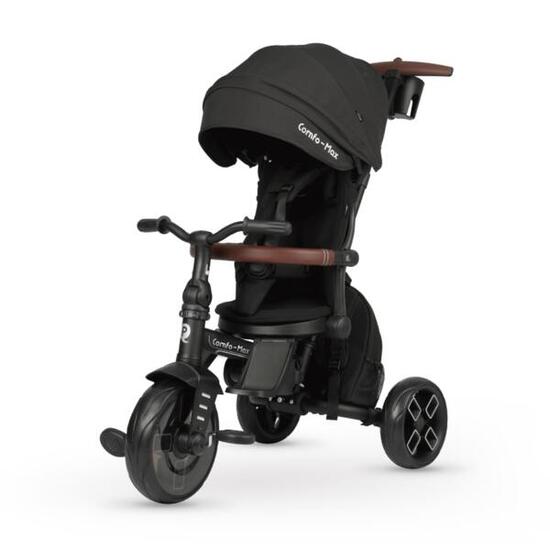 Devessport - Tricycle évolutif Qplay Comfo Max 8 en 1 Noir / 10-72 mois