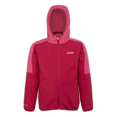Kinder/kids volcanics viii reflecterende jas (diep roze/heet roze)