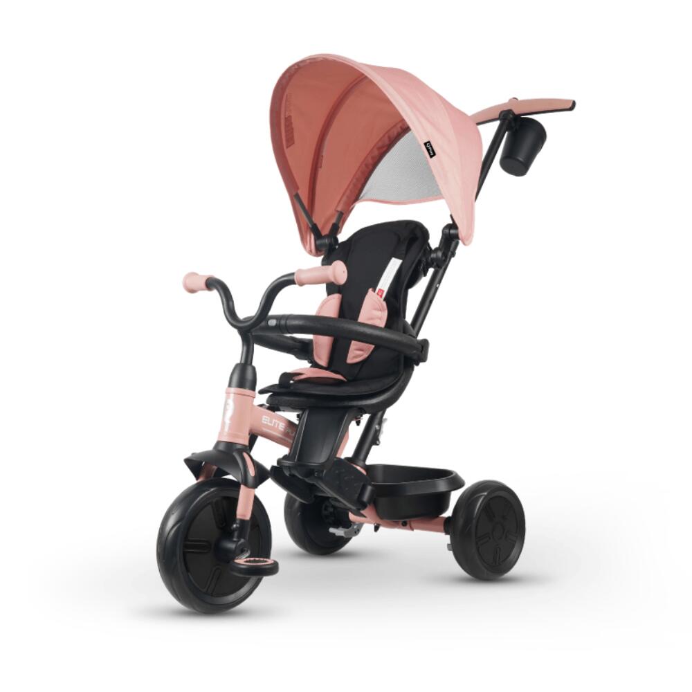 Qplay - Devessport - Tricycle Évolutif Qplay Elite Platinum 6 En 1 Rose - Tricycle - Noir|rose - Taille Unique - Decathlon