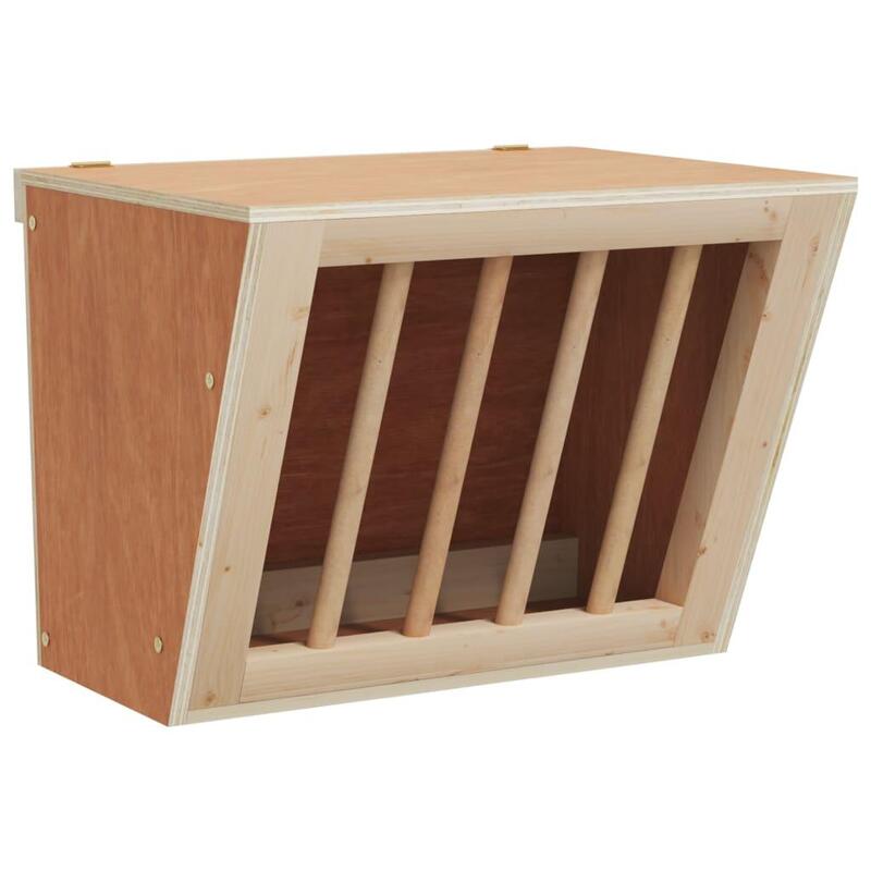 Hooiruif en bois massif pour lapins 25x18,5x20,5 cm