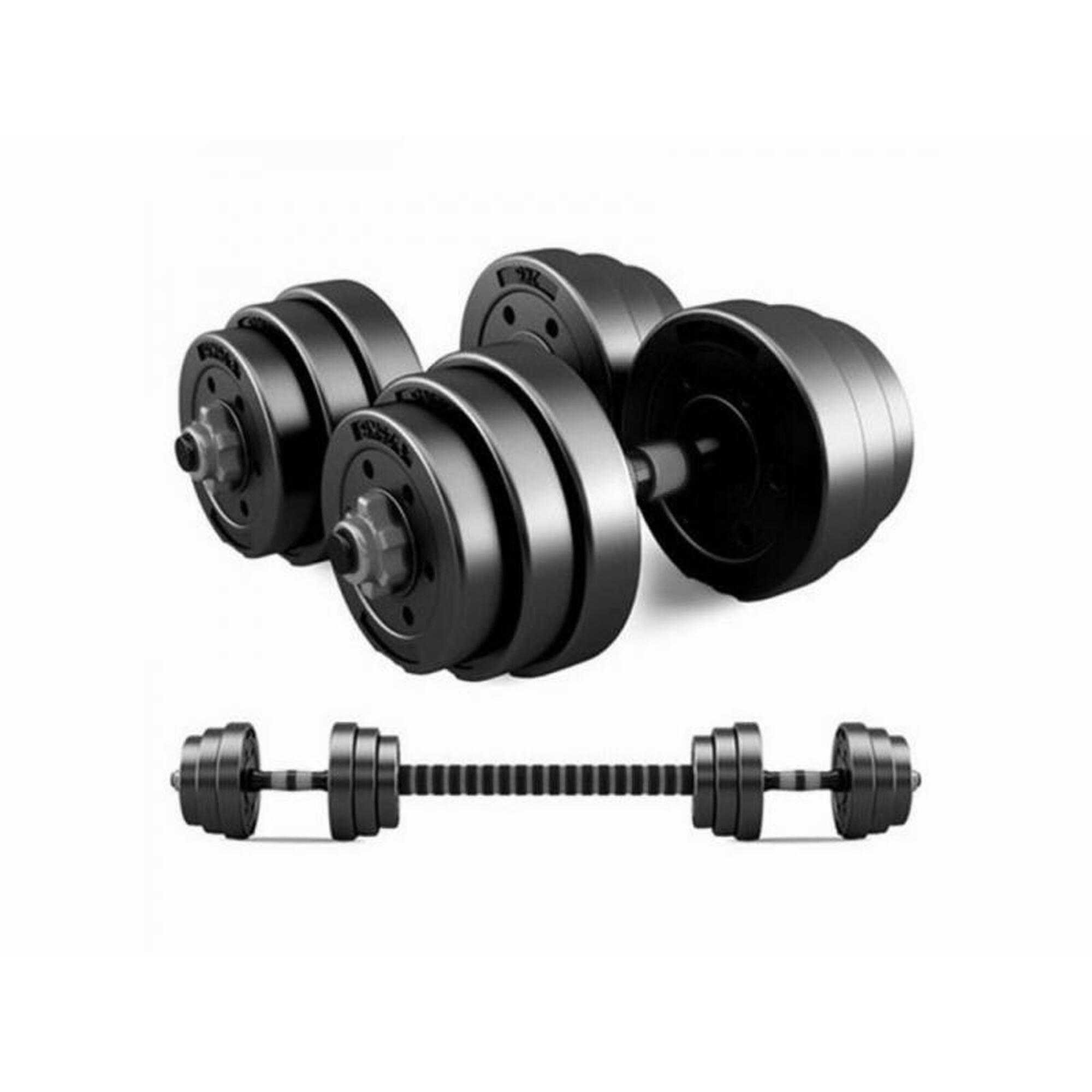 Set Gantere 20 kg, Bara Inclusa,Ecofit