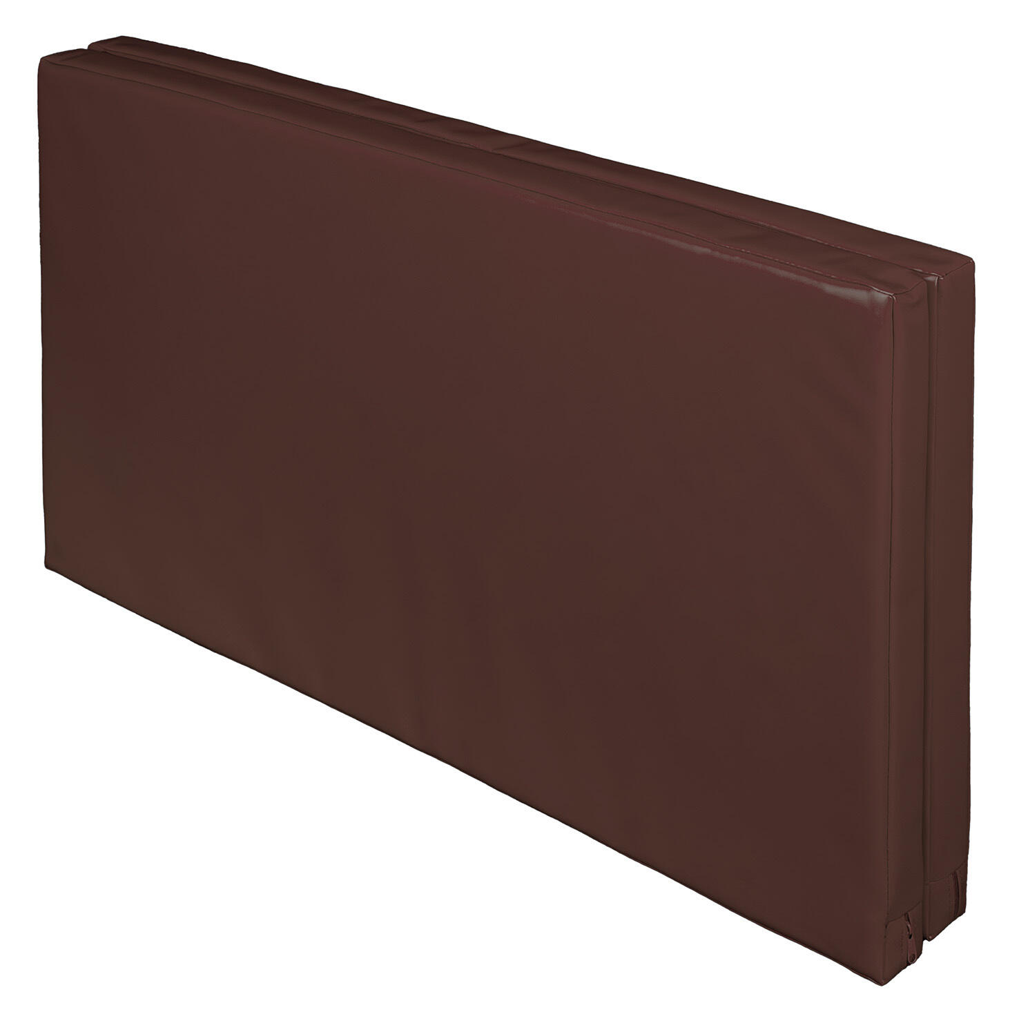 Materac dwuczęściowy z rzepami UNDERFIT 130 x 120 x 6 cm twardy brązowy 4/7