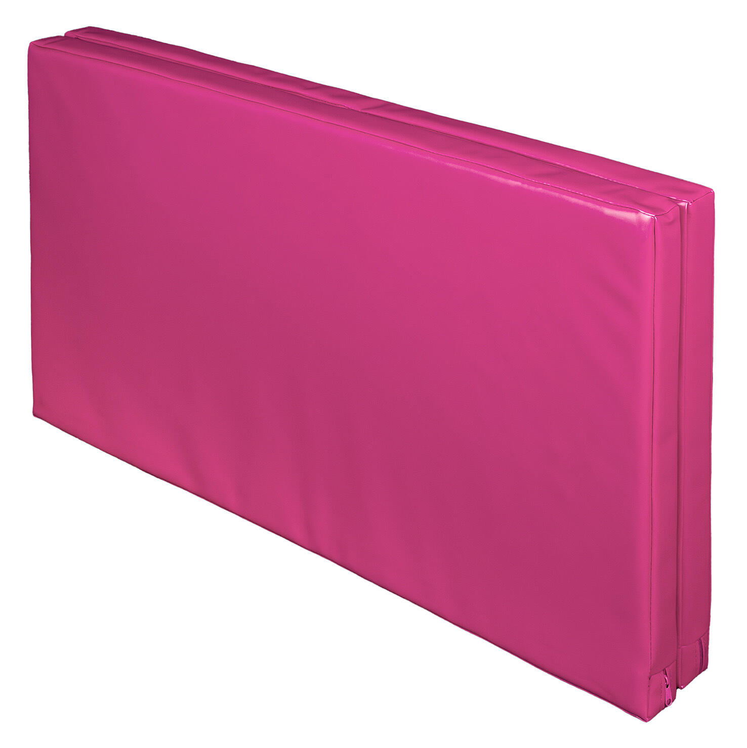 Materac dwuczęściowy z rzepami UNDERFIT 130 x 120 x 6 cm twardy różowy 4/7