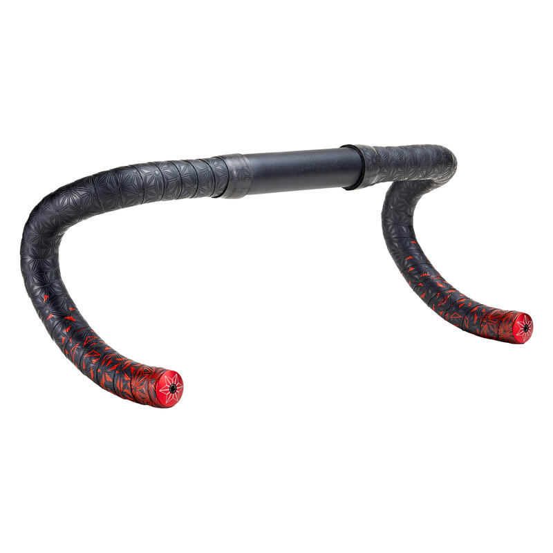 Ruban de cintre Supacaz - Super Sticky Kush Star Fade - Rouge + Red Star Plugz
