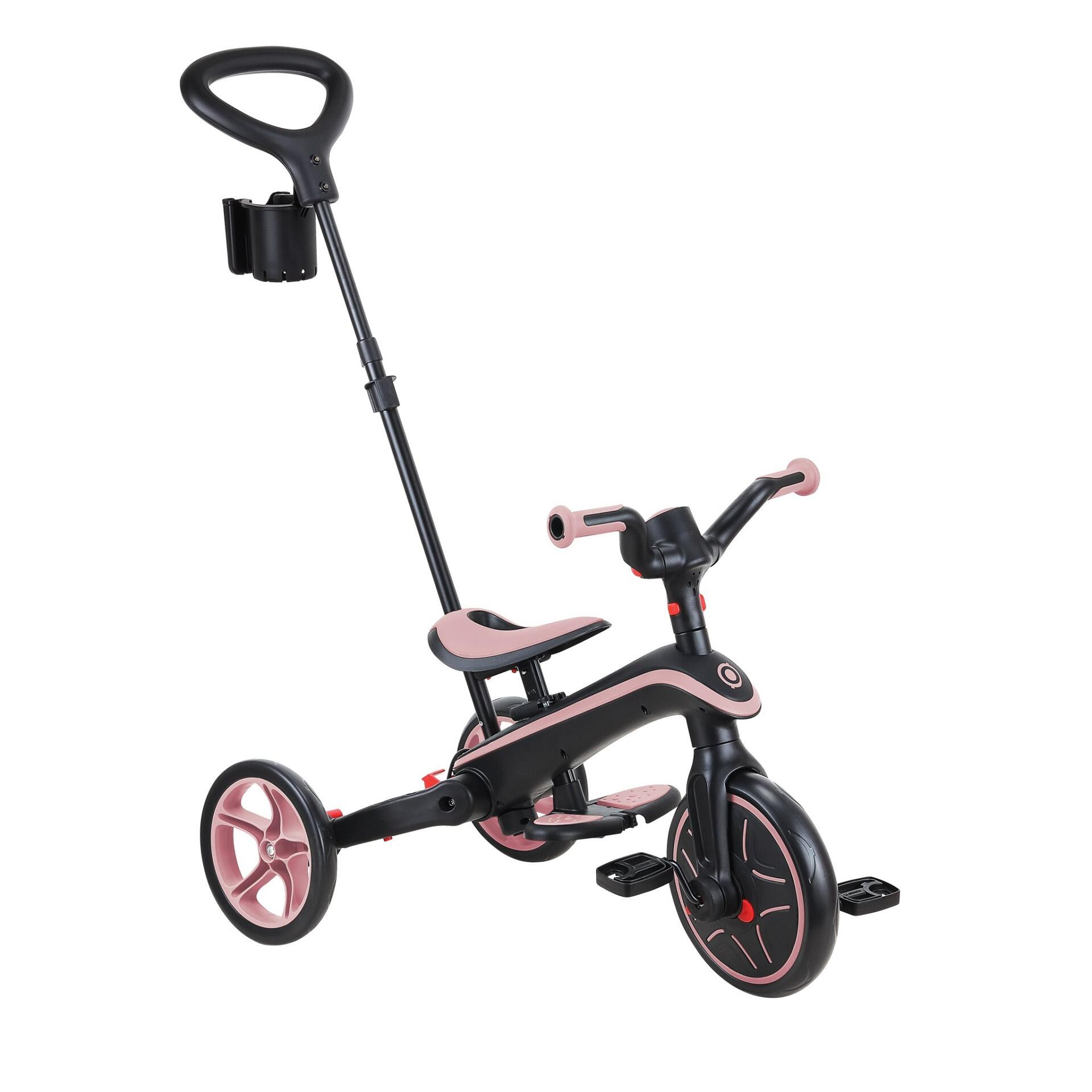 Explorer Trike Foldable 4合1多功能三輪車- 深粉紅色