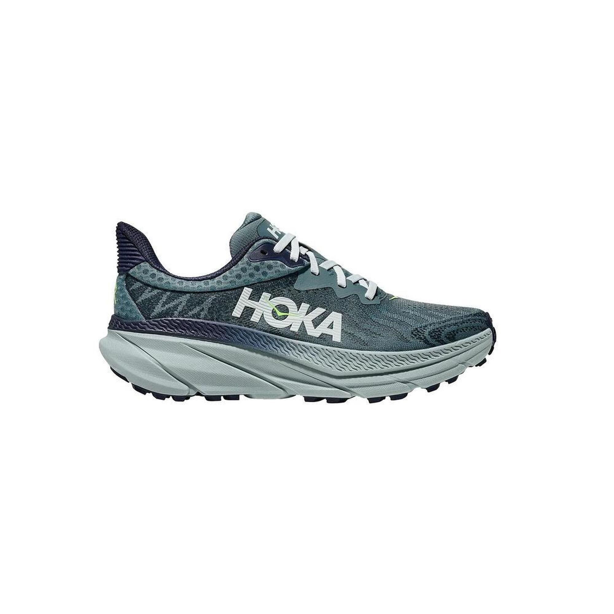 Hoka - Chaussure De Trail Pour Homme Hoka Challenger Bleu - Chaussures De Canyoning - Bleu|vert - Decathlon