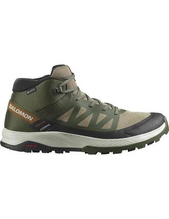 Bota trail para Hombre Salomon outrise mid Verde
