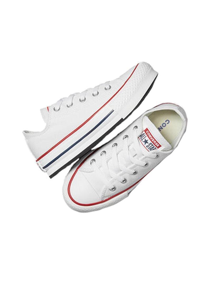 Zapatilla para Niña Converse All star plataform Blanco 4/7