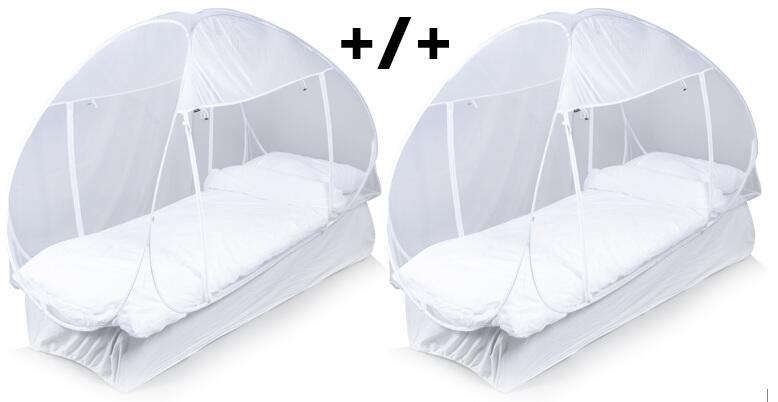 Deconet SET de Tentes Moustiquaires Pop-up 2x 1 personne tent- BLANC 6/6