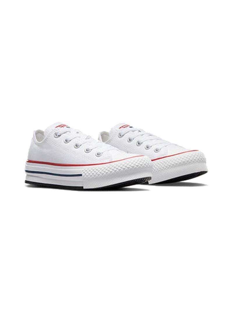 Zapatilla para Niña Converse All star plataform Blanco 5/7