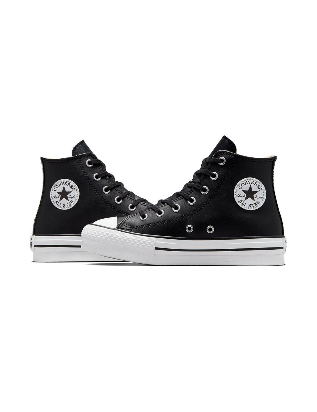 Chaussure pour fille Converse All Star lift plateforme Noir 5/7