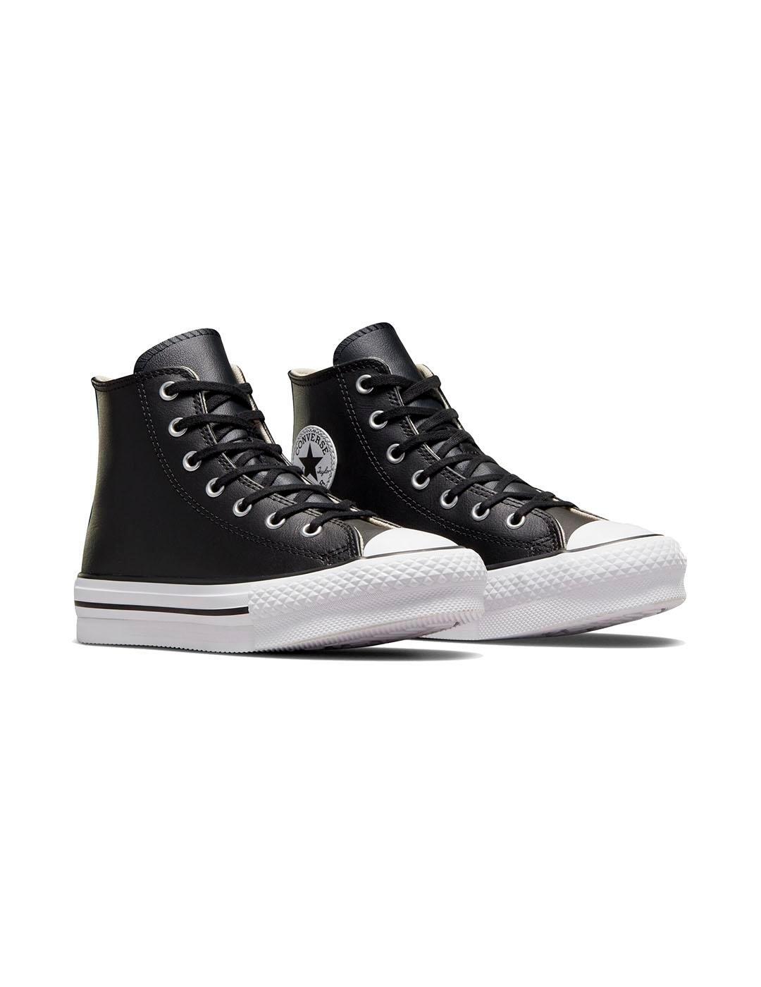 Chaussure pour fille Converse All Star lift plateforme Noir 6/7