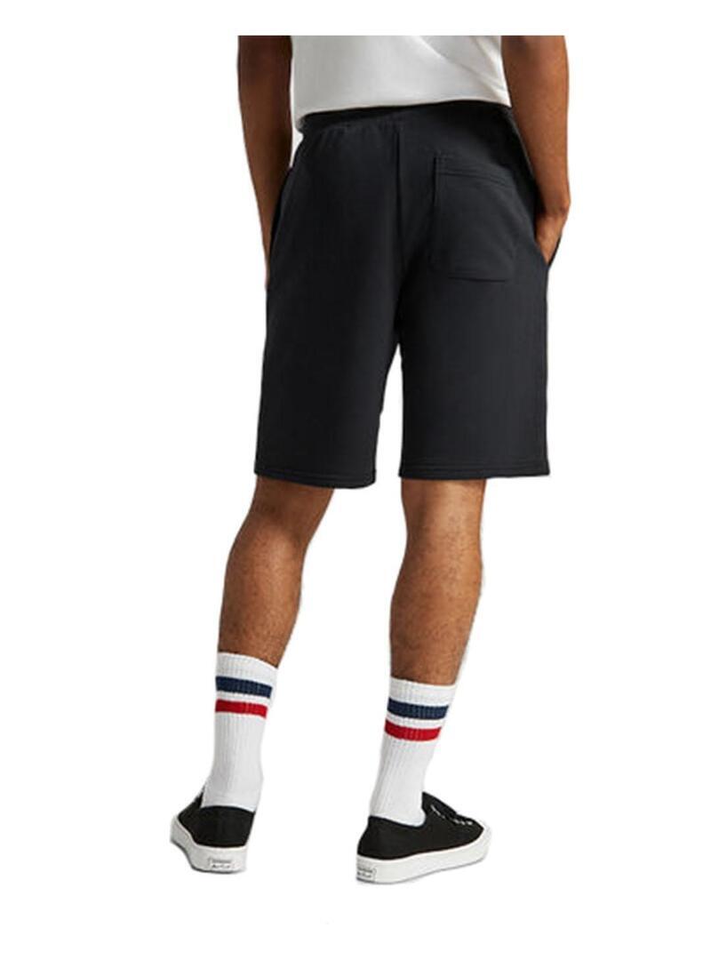Calças curtas masculinas Converse Go-to bordadas pretas 2/5