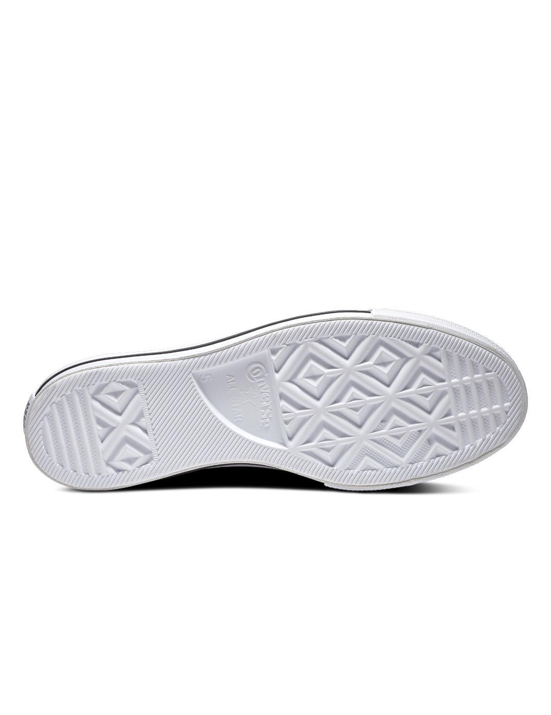 Sneakers Femme Converse All Star Lift en Cuir Blanc 6/6