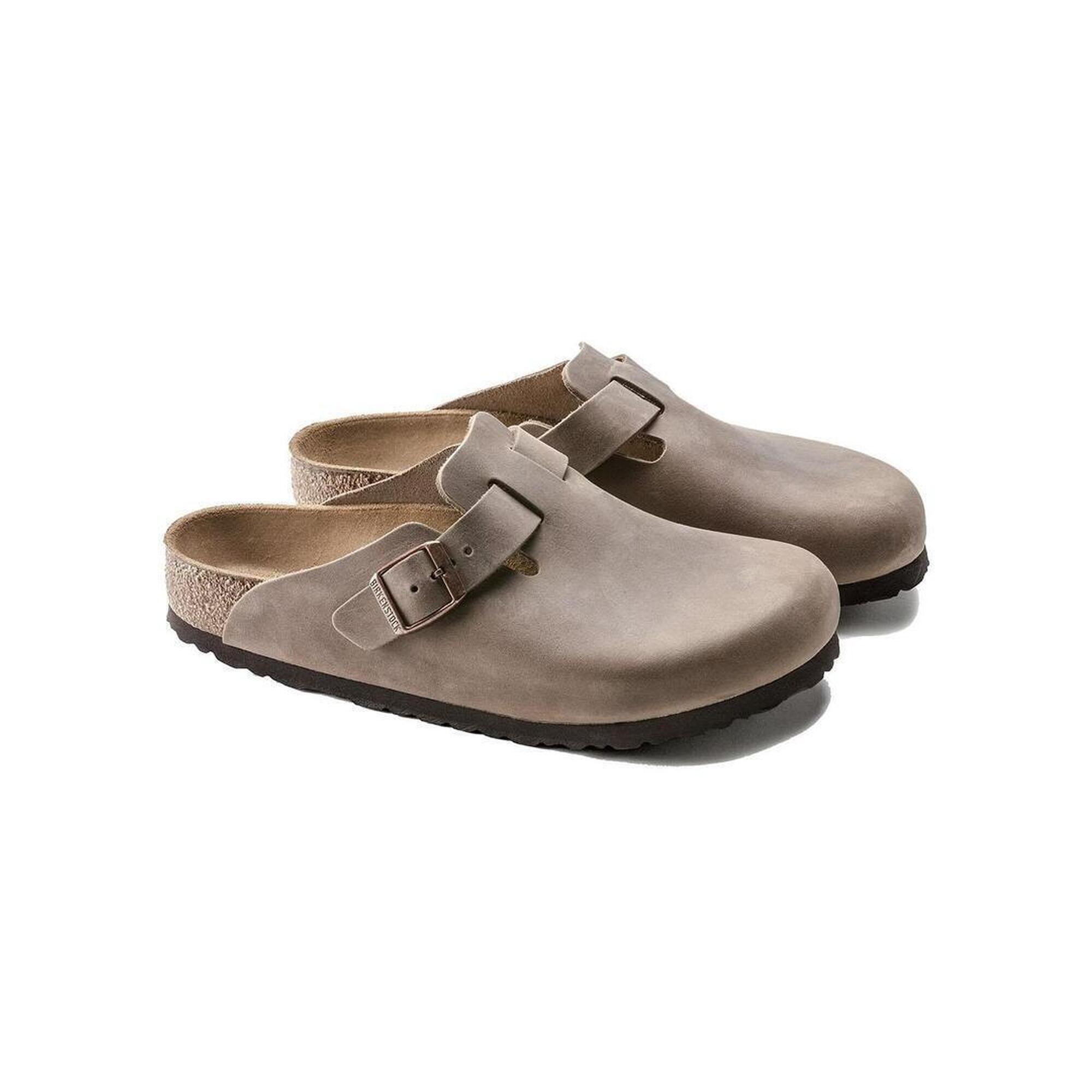Sandale Birkenstock Boston înguste bej unisex