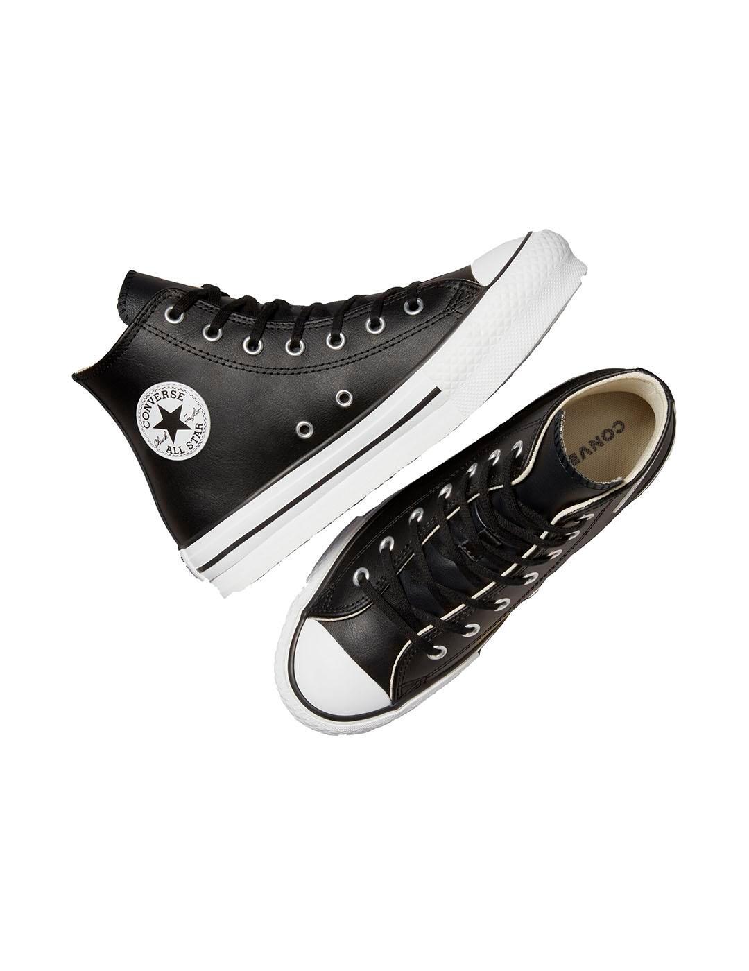 Chaussure pour fille Converse All Star lift plateforme Noir 4/7